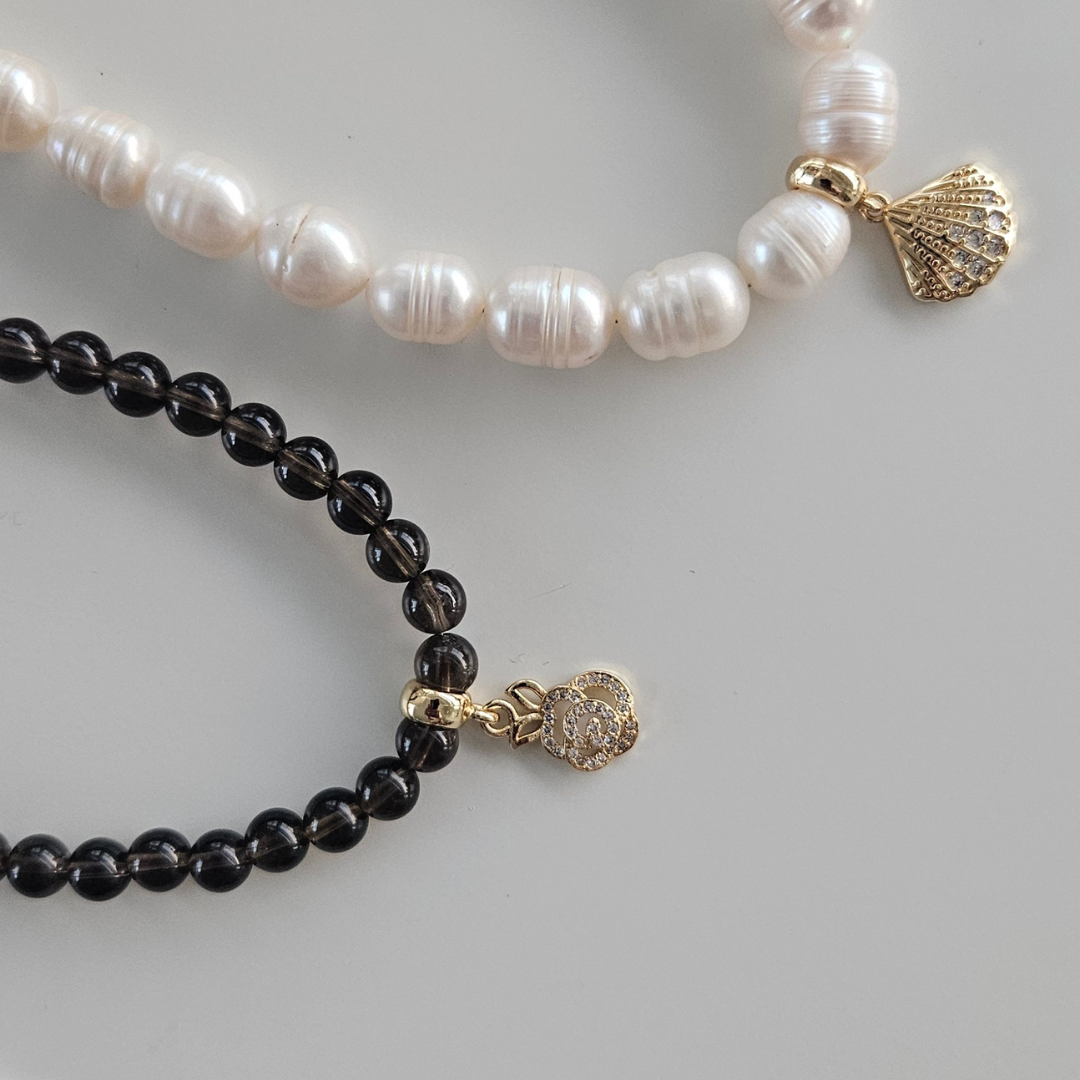 Earthen Rose Smoky Quartz Necklace