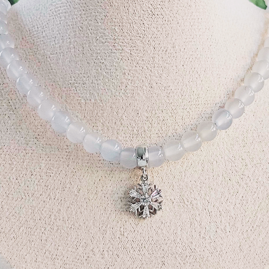 Lavender Clarity Agate Necklace