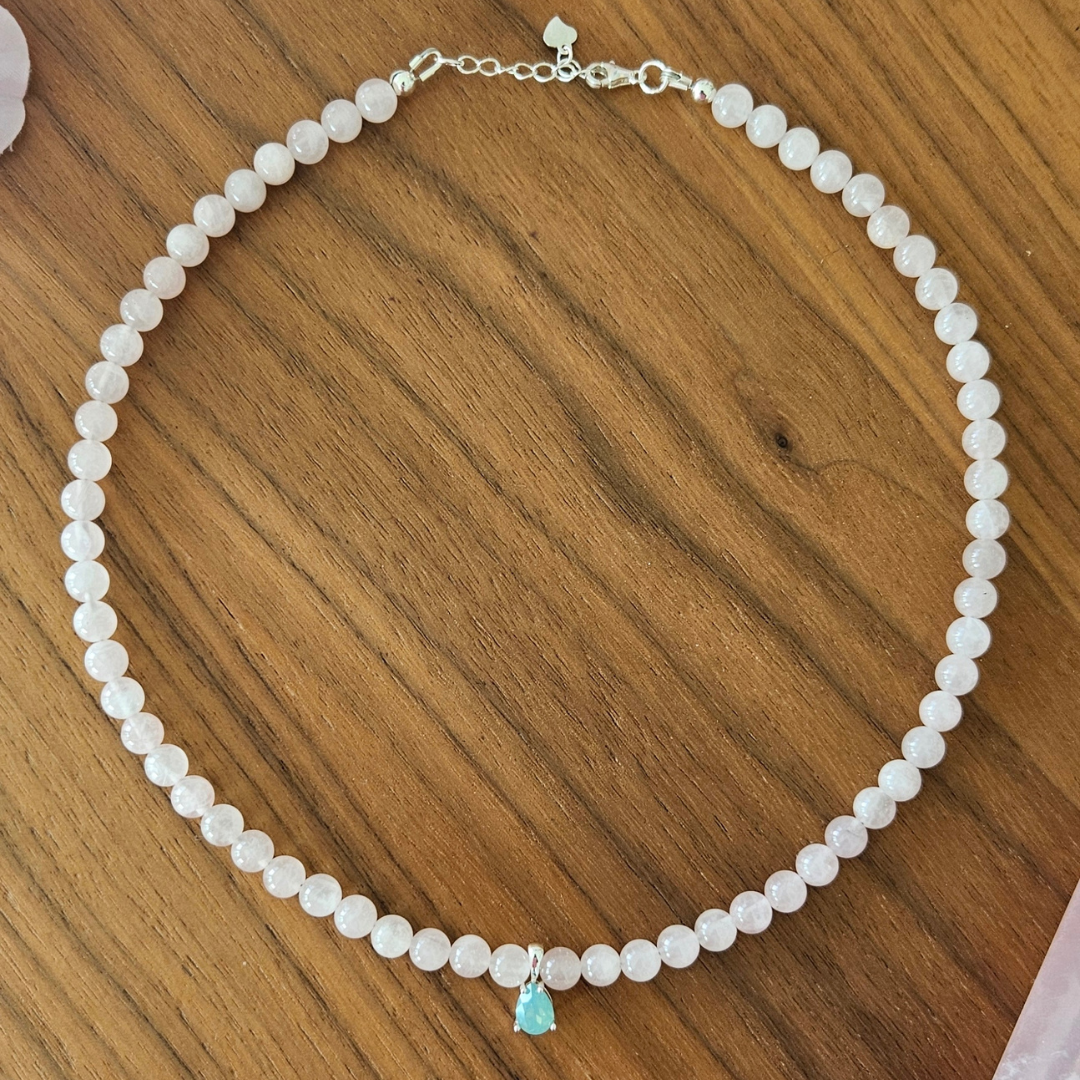 Sweet Maiden Rose Quartz Necklace